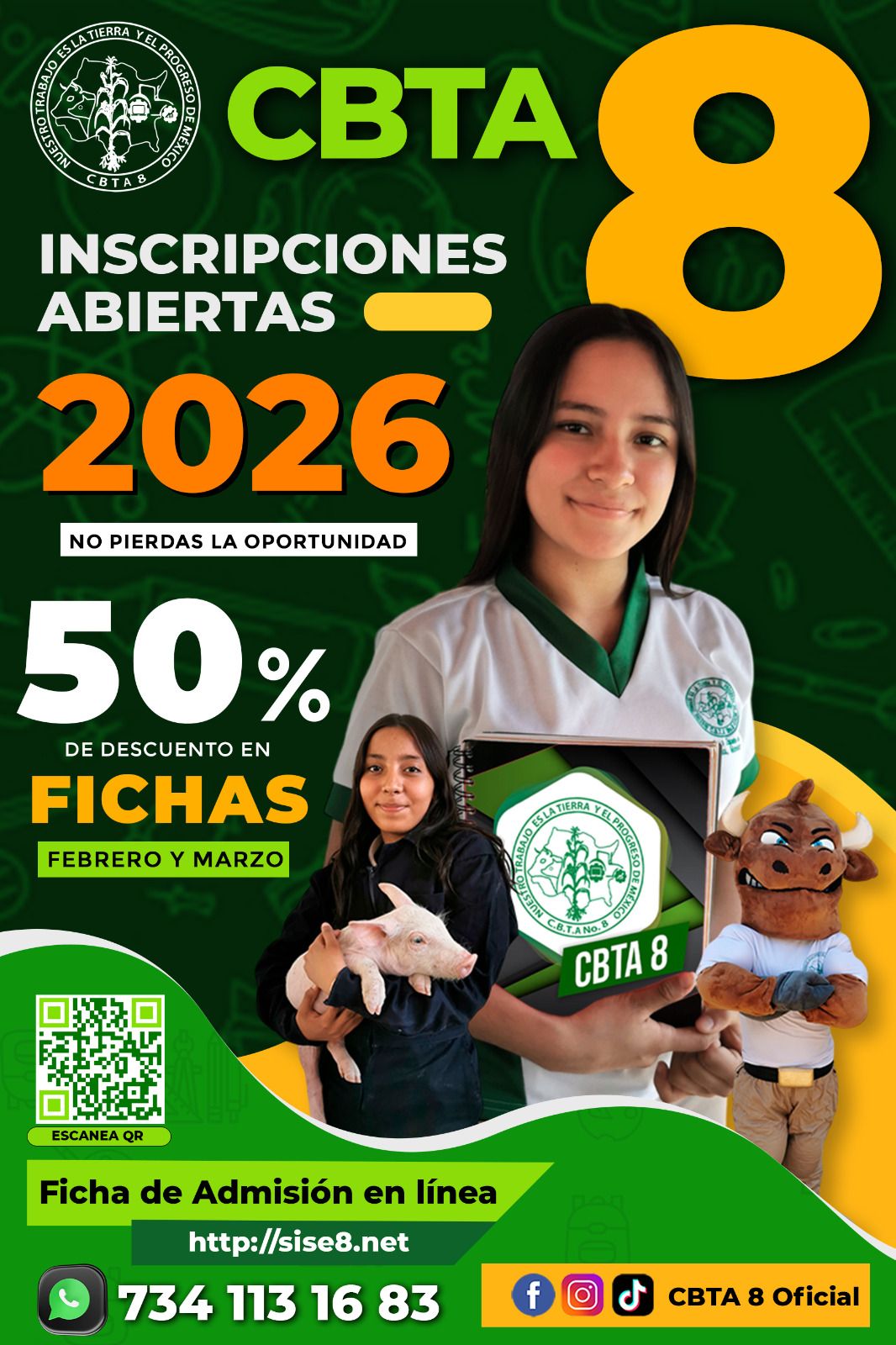 Admisión 2026 CBTA 8