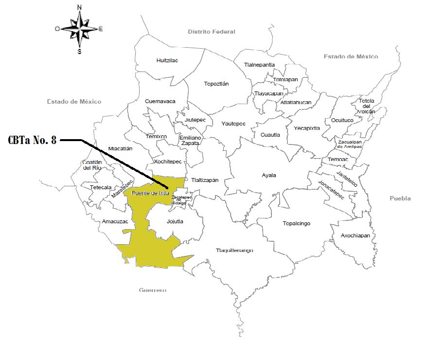 Mapa de Ubicación CBTA 8